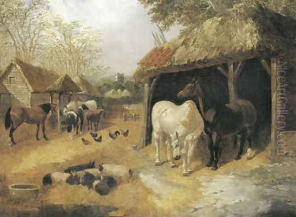 Horses Pigs And Poultry 1850 - view 1