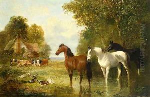 Farmyard Scene 4 by John Frederick Herring Snr