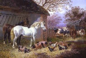Farmyard 2 by John Frederick Herring Snr