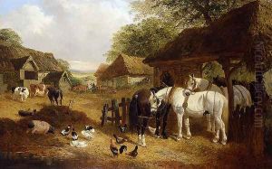 Farmyard Scene 3 by John Frederick Herring Snr