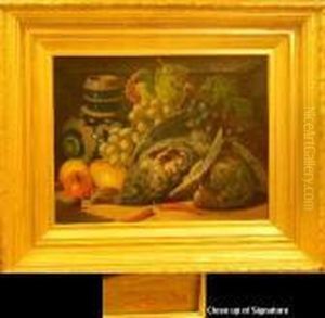 Still Life With Game Birds And Fruit by Charles Thomas Bale