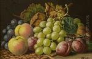 Pair Of Still Lifes With Fruit by Charles Thomas Bale