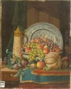 Salver, Stein, Rummer And Fruit
