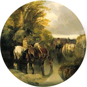 Horses Going to Water by John Frederick Herring Snr