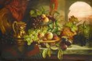 Still Life With Fruit Including by Charles Thomas Bale