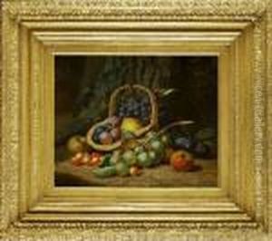 Still Life With Fruit And Basket; Still Life With Fruit by Charles Thomas Bale