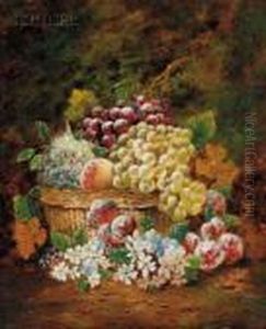 Basket Of Fruit And Flowers