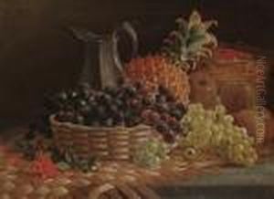 Still Life Of Fruit And A Pewter Jug
