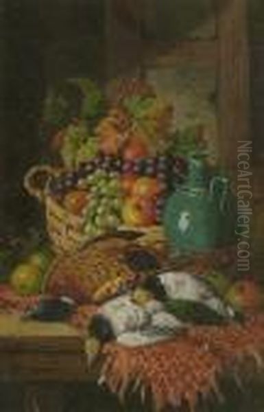 Still Life With Game And A Basket Of Fruit - view 1