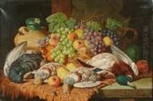Still Life With Game And Fruit by Charles Thomas Bale