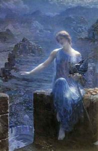 The Valkyres Vigil by Edward Robert Hughes R.W.S.