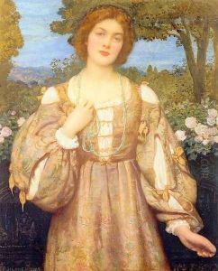 Monna Giovanna by Edward Robert Hughes R.W.S.