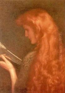 Making Music by Edward Robert Hughes R.W.S.