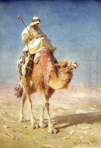 A Bedaween on a Camels Back - view 1