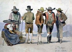 A group study in Botzen by Carl Haag