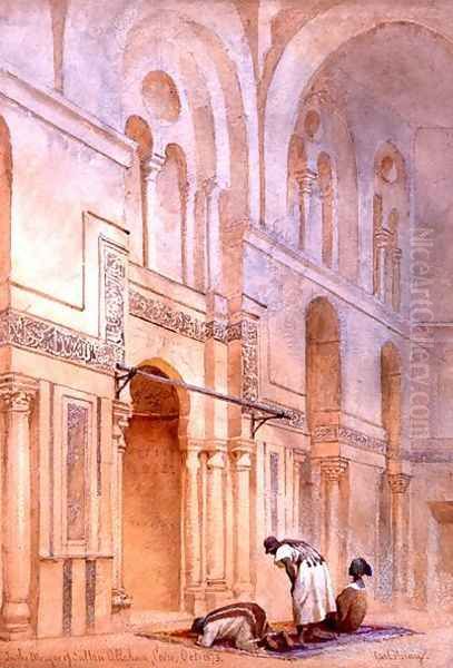 In the Mosque of Sultan Allahoon Cairo - view 1