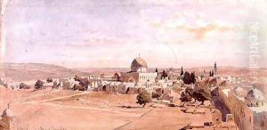 The Haraam es Shereef Jerusalem by Carl Haag