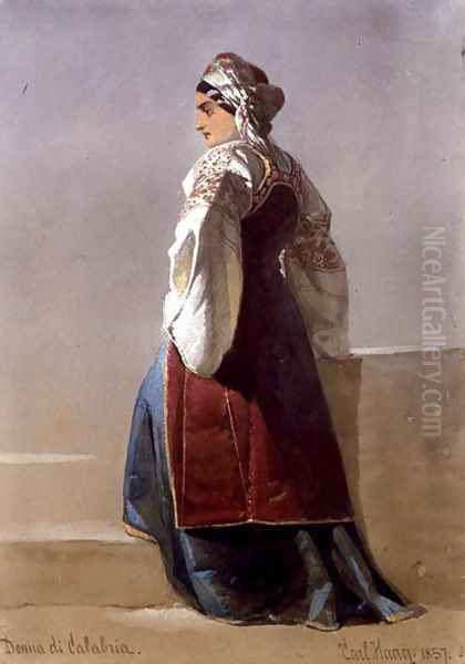 Donna di Calabria portrait of an Italian girl - view 1