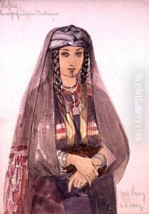 Hassin the Wife of a Syrian Bedawee by Carl Haag