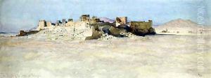 South East Corner of the Temple of the Sun Palmyra by Carl Haag