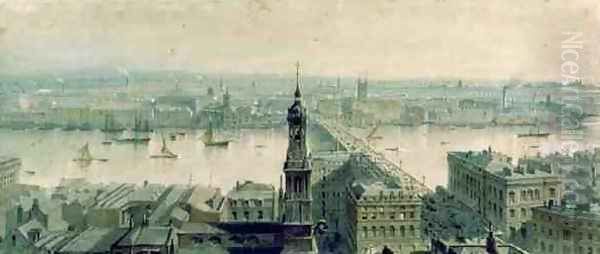 View of London from Monument looking South - view 1
