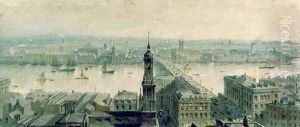 View of London from Monument looking South