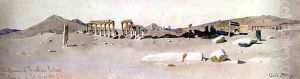 The Remains of Zenobias Palace Palmyra 2 by Carl Haag