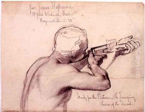 An Arab with a Musket study for The Swooping Terror of the Desert
