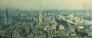 View of London from Monument looking East by Carl Haag