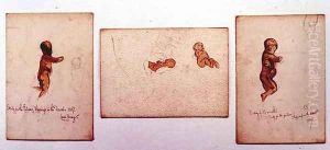 Study of a baby for Happiness in the Desert by Carl Haag