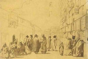 The Wailing Wall, Jerusalem by Carl Haag