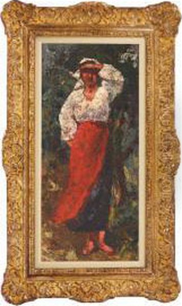 Peasant Girl In The Vineyard - view 1