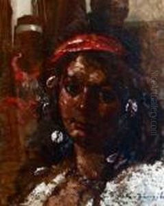 Portrait De Bohemienne by Octav Bancila