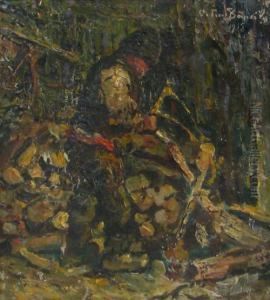 Wood Cutter by Octav Bancila