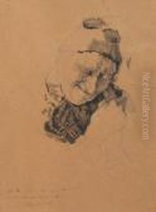 Old Woman Portrait by Octav Bancila