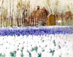 Cottage with Hyacinths by George Hitchcock