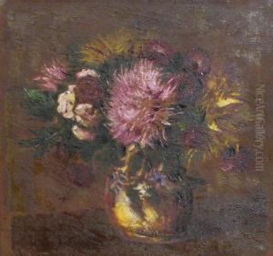 Vase With Flowers by Octav Bancila