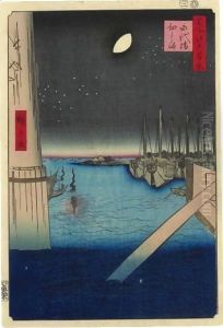 Eitai Bridge and Tsukuda Island (Eitaibashi tsukudajima)