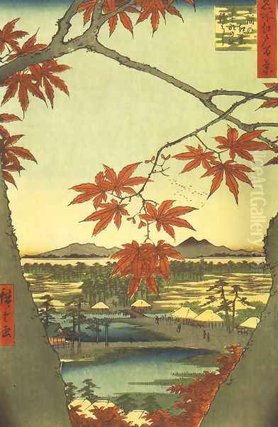 Maple Leaves at the Tekona Shrine, Mamma - view 1