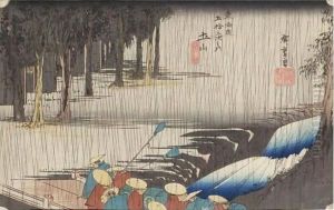 Rain Scene of Tsuchiyama