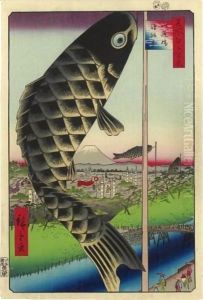 Suido Bridge on the Suruga Heights (Suidobashi Surugadai)