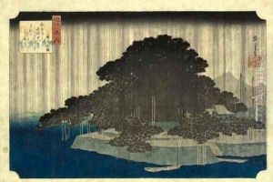 Evening Rain at Karasaki (Karasaki no yau)