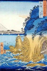 Caves at Enoshima Sagami Province by Utagawa or Ando Hiroshige