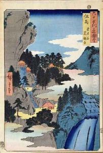 Mountain landscape from the series Views of the 60 Odd Provinces