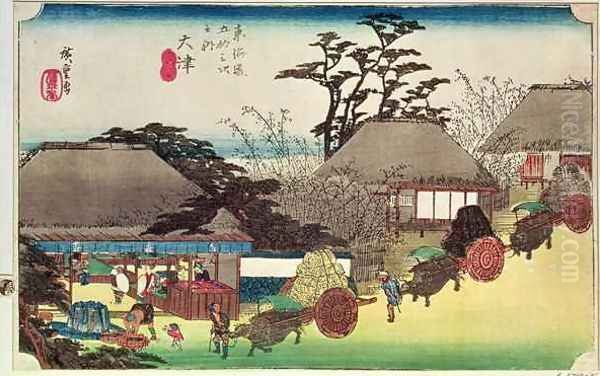 Otsu illustration from Fifty Three Stations of the Tokaido Road - view 1