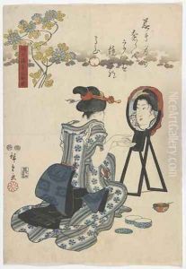 Trees that Bring Wealth and Prosperity Beauty Edo period by Utagawa or Ando Hiroshige