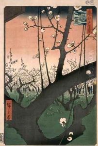 The Cherry Garden at Kameido from One Hundred views of Edo