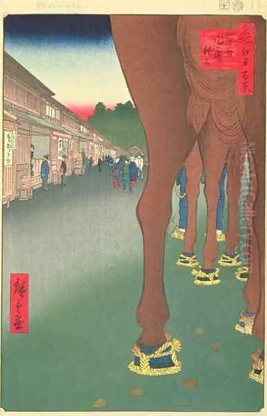 Naito Shinjuku Yotsuya plate 86 from the series One Hundred Famous Views of Edo Edo Period,Ansei Era - view 1