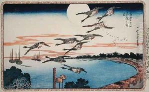 Full Moon at Takanawa from Celebrated places in the Eastern Capital of Edo by Utagawa or Ando Hiroshige