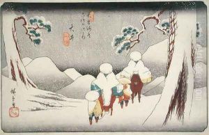 Oi from Sixty nine Station on the Kisokaido Highway by Utagawa or Ando Hiroshige
